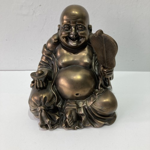 Laughing buddha bronze finish - laughing,