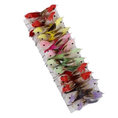 24pcs mini fake birds - 24pcs,