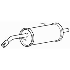 Rear Exhaust Silencer Back Box