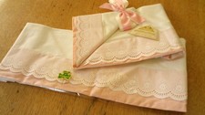 UNUSED PAIR OF  VINTAGE  COTTON PILLOWCASES