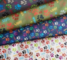 Dog's Paws Pattern Fabric