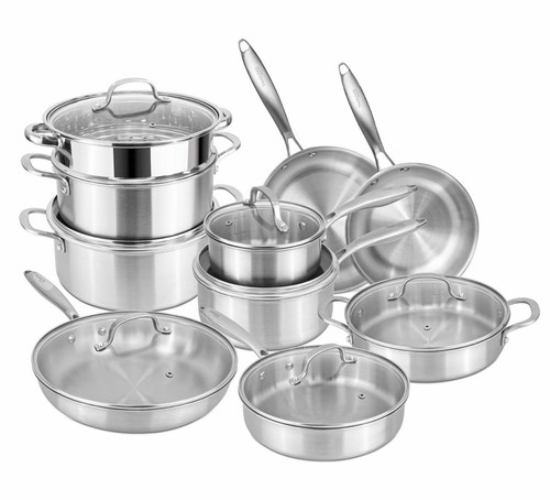 Stainless steel pots and pans - steel,