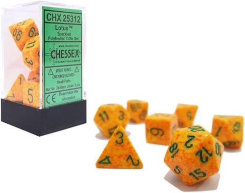 Chessex 25312 polyhedral die - polyhedral, 7-die