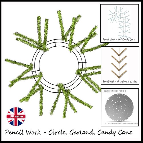 Pencil work wreath - wreath, frame