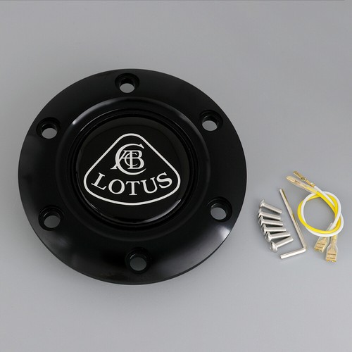 Black lotus horn button - black,
