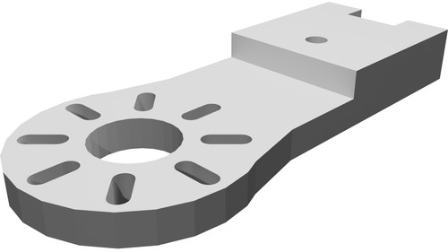 Motor mount for tricopter - mount, 600