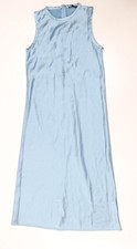 ZARA Women Blue Midi Slip