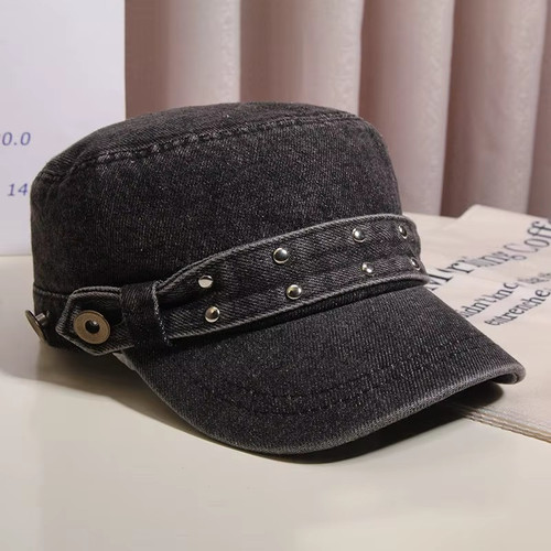 Washed black denim - washed, duckbill