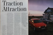 Original CAR 1993 extracted mag article: ALFA 155 Q4 & VAUXHALL CAVALIER TURBO