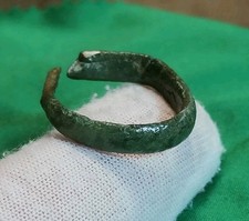 Ancient Bronze Ring Or Earring