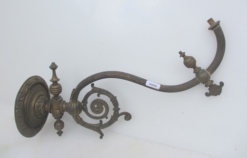 Victorian brass gas wall - brass,
