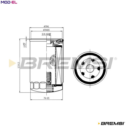 Oil filter fl1306 for land - filter,