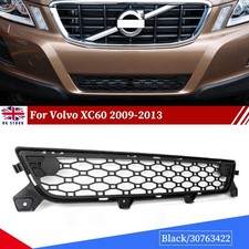 FRONT BUMPER LOWER CENTER GRILLE FOR VOLVO XC60 2008-13 W/O PARK ASSIST SENSORS