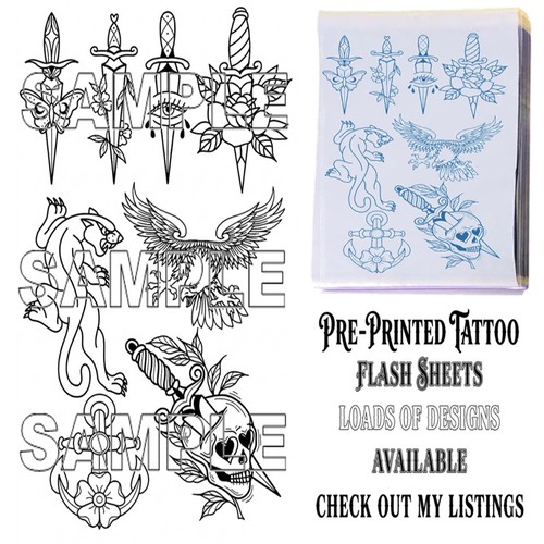Tattoo stencil sheet ready - stencil,