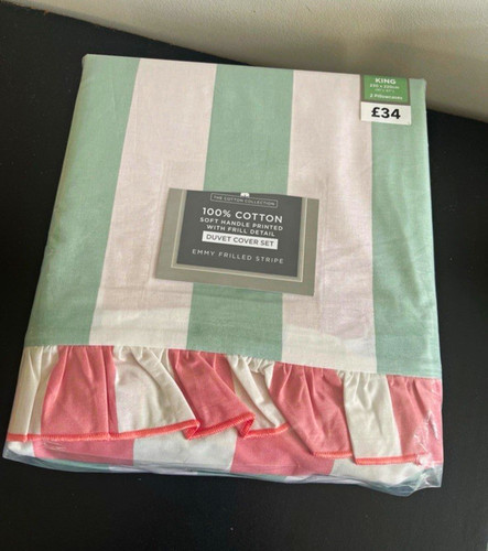 Dunelm emmy frilled - frilled, stripe