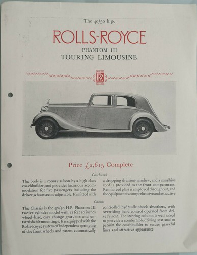 Rolls royce phantom iii - rolls-royce,
