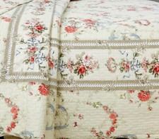 VICTORIAN ROSE 3pc Queen QUILT