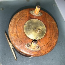 SCARCE VINTAGE WIDE DRUM NOTTINGHAM FISHING REEL.
