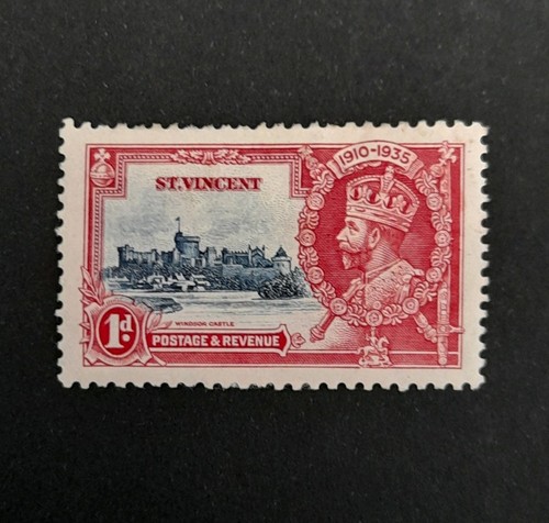Vincent stamp kgv silver - vincent,