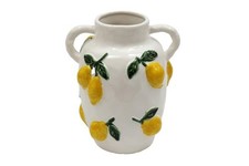 Lemon vase embossed fruit - lemon,