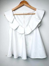 Zara Trafaluc White Ruffle