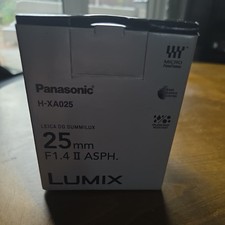 Panasonic Leica 25mm F/1.4 Mark II - Black - Excellent Condition - M43 Mount
