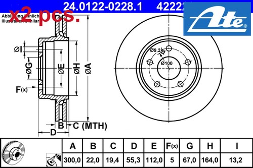 Pcs rear brake disc - brake,