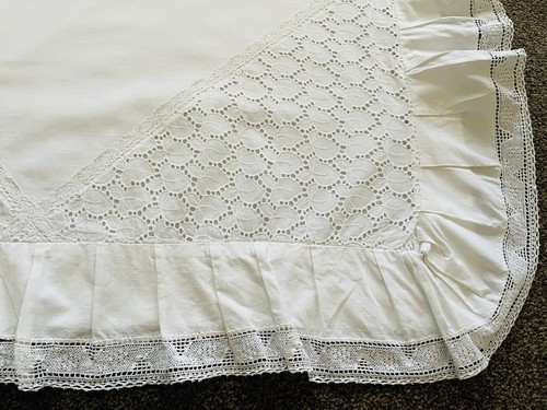 Vintage frilled lace french - vintage,