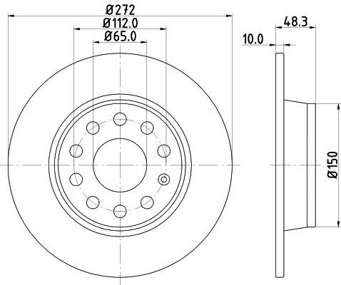 Mintex mdc2205c rear brake - mintex,