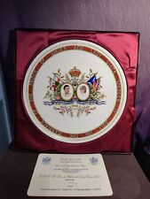Paragon China Plate  Prince Charles & Princess Diana  Marriage  Royalty 1981 Box