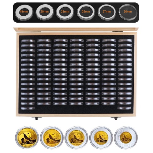 100pcs round coin cases - round,