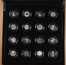 2009 Silver Proof Fifty Pence Coin Set Kew EEC EU D-Day 40 Years of 50p + COA