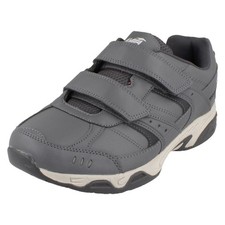 MENS AVIA UNION II STRAP  GREY WIDE FITTING RIP TAPE FASTENING TRAINERS
