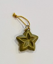 Avon Vintage Advent Calendar Christmas Tree Gold Star Ornament
