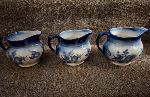 Trio blue and white floral - trio,
