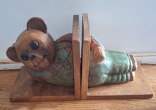 Vintage Wooden Bookends