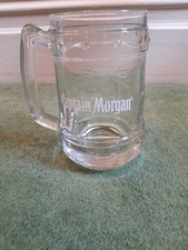 Captain Morgan Rum Embossed Half Pint Glass Tankard