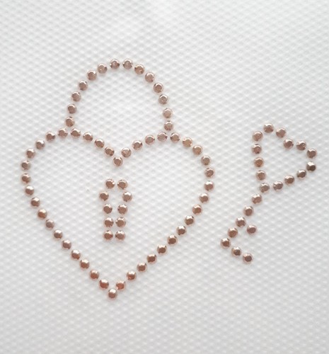 Golden diamante rhinestone - golden,