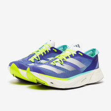 adidas Adizero Adios Pro 3 Running Shoes - UK 8 - Blue/White/Green (ID3635)