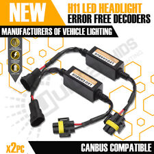 2x H8 H11 LED Headlight Canbus Error Free Warning Resistors Decoder Anti Flicker