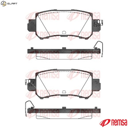 Brake pad set disc - brake,