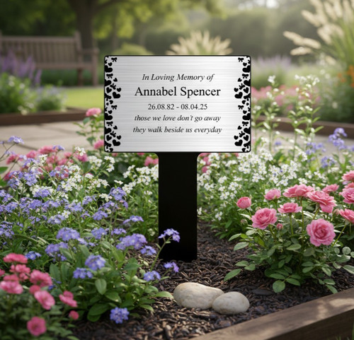 Personalised memorial stake - personalised,