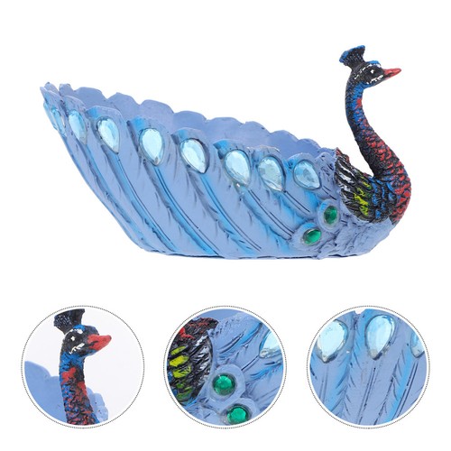 Reusable resin peafowl flower - resin,