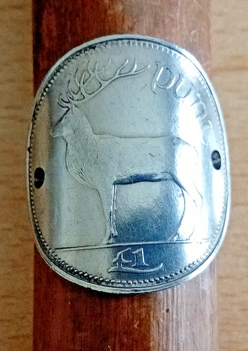 Walking stick badge irish red - irish,
