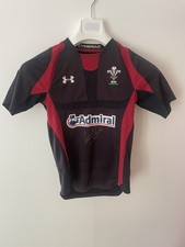 Gareth Edwards Signed wales rugby  Welsh Union Shirt Memorabilia- youth small