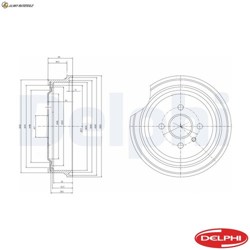 Brake drum bf367 for - drum,