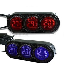Car In/Out Thermometer & Clock