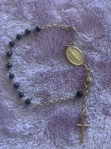 18ct rose gold rosary - 18ct,