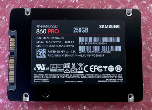 Samsung 256gb - samsung, (mz7kh256hahq)