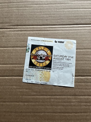 Guns roses concert ticket - n,